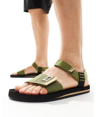The North Face Skeena logo sandals in olive-Green