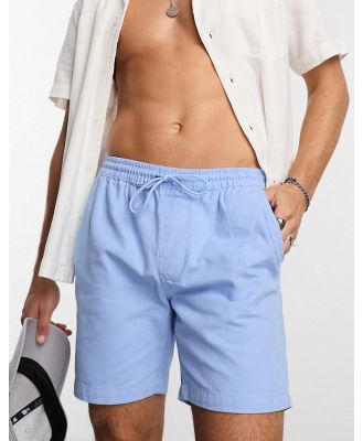 Threadbare elasticated waist chino shorts in pale blue