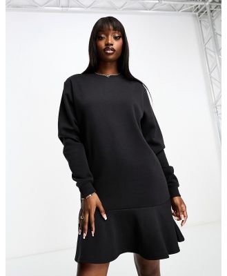 Threadbare Faye oversized midi sweater dress in black