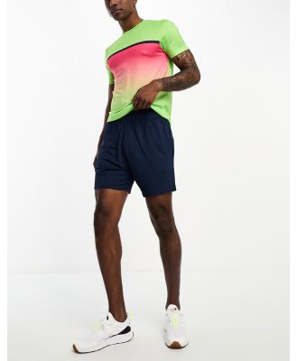 Threadbare Fitness tennis t-shirt & shorts set in neon green & pink