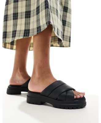 Timberland London Vibe strappy sandals in triple black