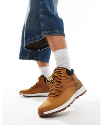 Timberland Sprint Trekker mid lace up sneakers in wheat nubuck-Brown