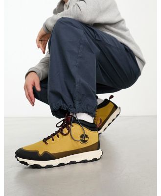 Timberland Winsor Trail mid fabric boots in wheat ripstop-Neutral