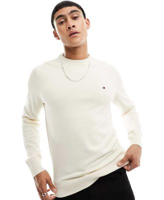 Tommy Hilfiger 1985 crew neck jumper in cream-White