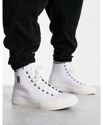 Tommy Hilfiger leather sneakers in white