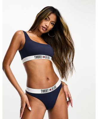 Tommy Jeans Archive brazilian bikini bottoms in navy