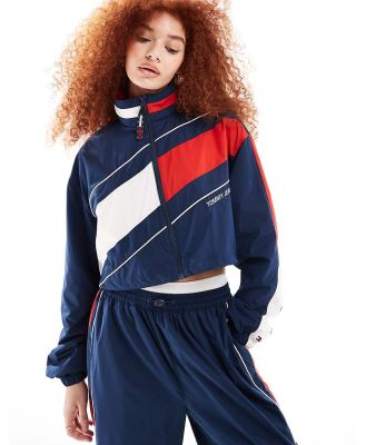 Tommy Jeans International Games tracksuit jacket in navy (part of a set)