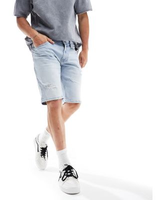 Tommy Jeans Ronnie denim shorts in light wash blue