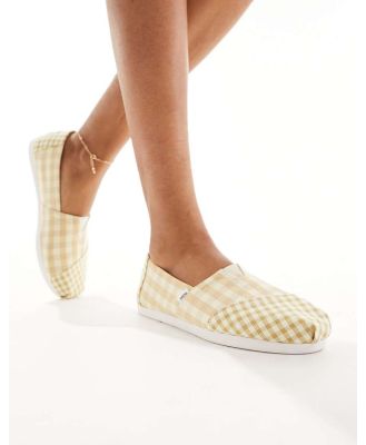 Toms Alpargata espadrilles in gingham-Brown