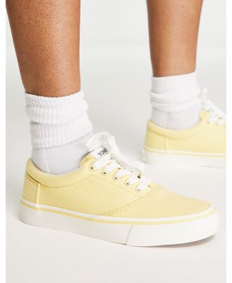 Toms Alpargata Fenix lace up sneakers in yellow