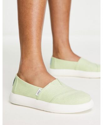 Toms Alpargata Mallow chunky sneakers in green