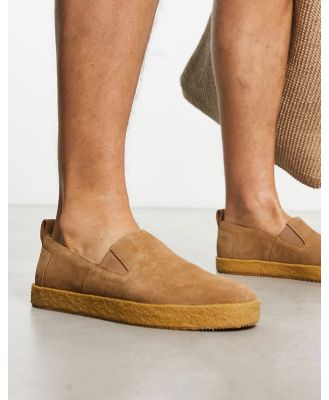 Toms Lowden slip on sneakers in brown