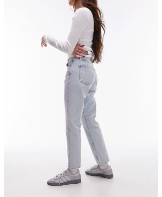 Topshop editor jeans in bleach-Blue