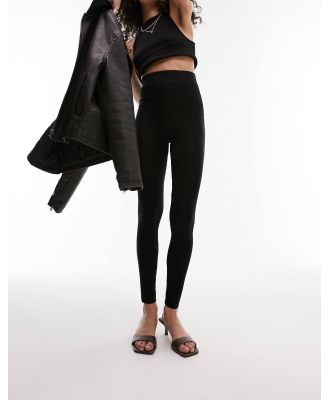 Topshop high waisted leggings in black