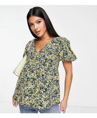 Topshop Maternity ditsy floral tea blouse in multi