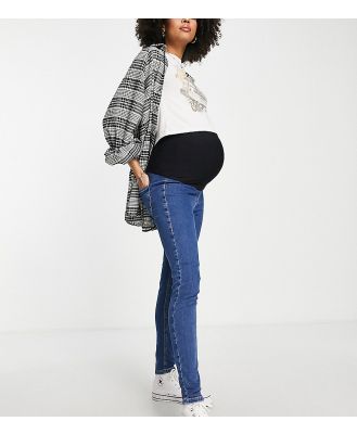 Topshop Maternity Joni over bump jeans in mid blue