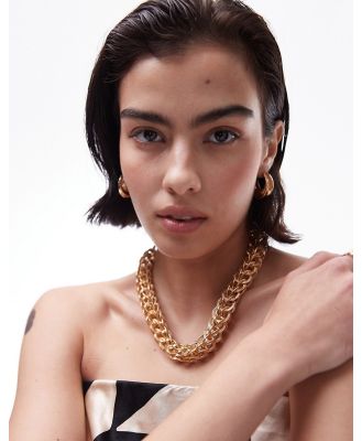 Topshop Nova statement necklace in gold tone
