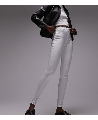 Topshop Tall Joni jeans in white