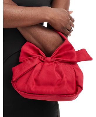 True Decadence bow detail grab bag in red