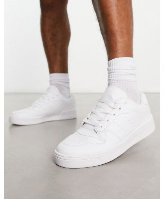 Truffle Collection lace-up sneakers in white