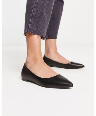 Truffle Collection pointed ballet flats in black