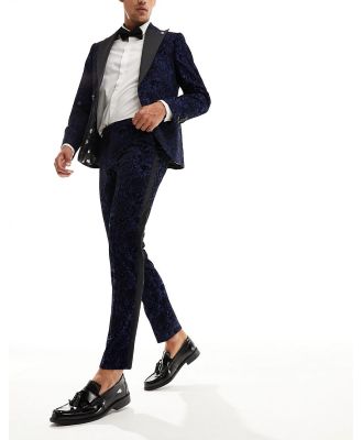 Twisted Tailor Arundati suit pants in navy