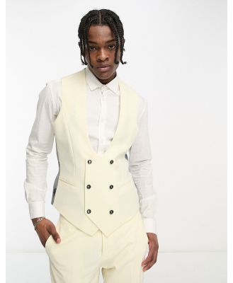 Twisted Tailor Buscot suit waistcoat in off white