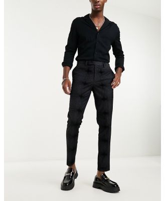 Twisted Tailor Carter star suit pants in black