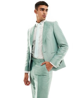 Twisted Tailor Gordimer suit jacket in sage green
