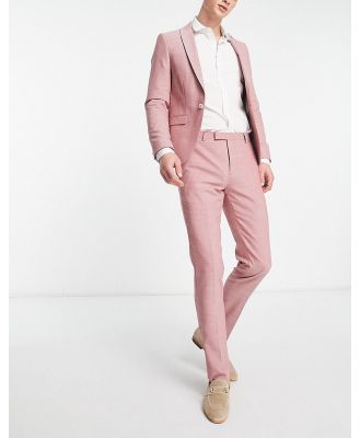 Twisted Tailor Schaar suit pants in pink cotton texture