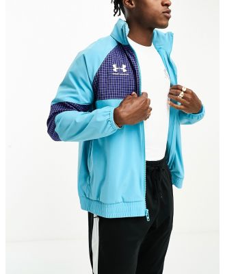 Under Armour Accelerate track jacket in blue