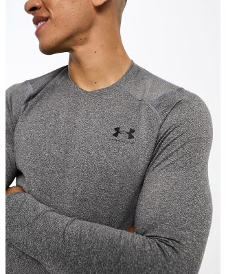 Under Armour ColdGear Armour long sleeve fitted t-shirt in dark grey