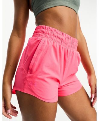 Under Armour Flex woven 3 inch shorts in pink