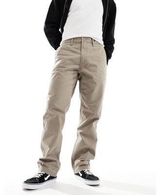 Vans Authentic relaxed loose fit chino pants in taupe-Brown