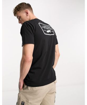 Vans Full Patch back print T-shirt in black