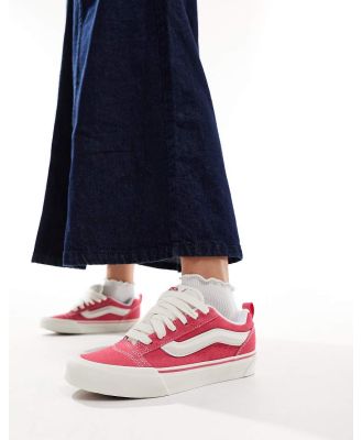 Vans Knu Skool sneakers in pink and white