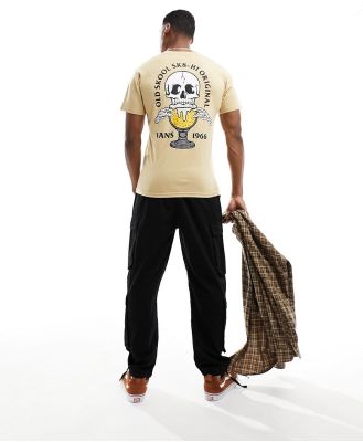 Vans Lift 'Em High short sleeve t-shirt in taupe-Neutral
