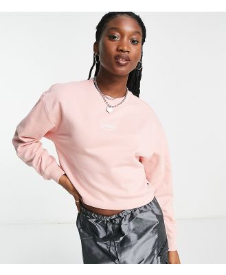 Vans Oval crop sweatshirt in light pink Exclusive at ASOS