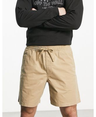 Vans Range relaxed elastic shorts in beige tan-Brown