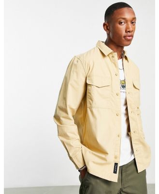 Vans Williams utility shirt in taupe-White