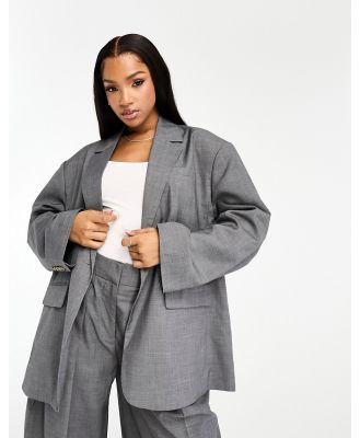 Vero Moda Aware oversized blazer in grey (part of a set)