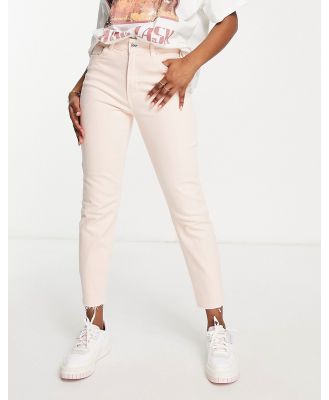Vero Moda Brenda straight leg jeans in light pink