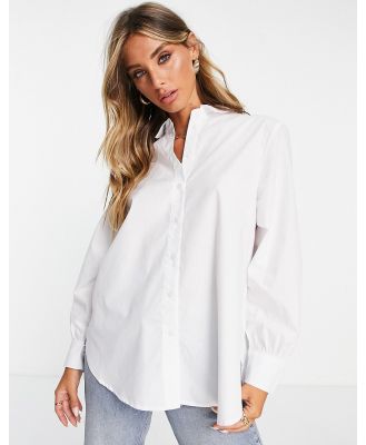 Vero Moda oversized shirt in white