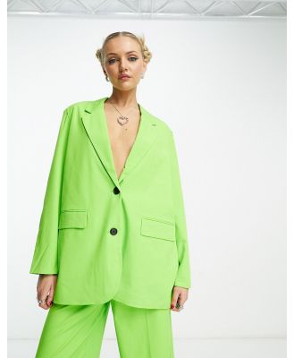Vero Moda tailored blazer in citrus green (part of a set)