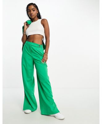 Vero Moda tailored wide leg pants in green (part of a set)