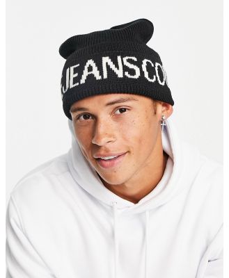 Versace Jeans Couture logo beanie in black