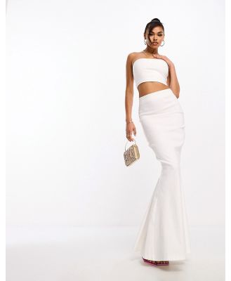 Vesper maxi fishtail skirt in white (part of a set)