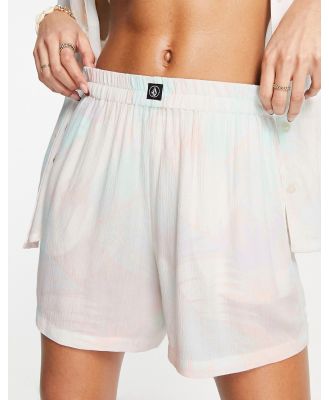 Volcom Palmy Nites shorts in melon (part of a set)-Multi