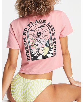 Volcom Pocket Dial t-shirt in desert pink