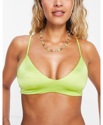 Weekday bikini top in bright green